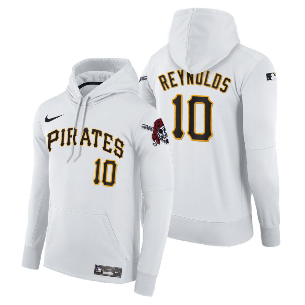 Men Pittsburgh Pirates #10 Reynolds white home hoodie 2021 MLB Nike Jerseys->philadelphia phillies->MLB Jersey
